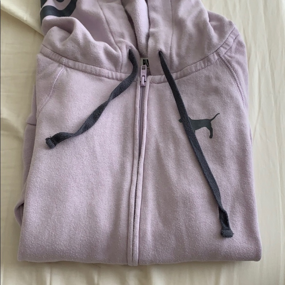 pink/victoria secret jacket hoodie